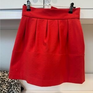 Zara Vibrant Red Mini Skirt